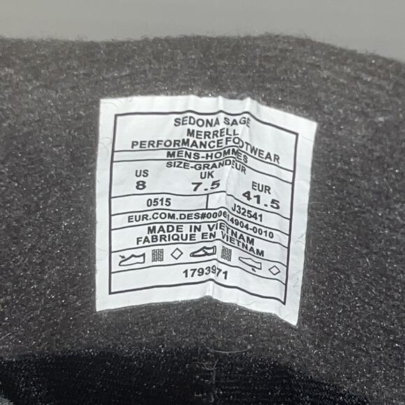 Merrell Herren Moab Mid Trekking-& Wanderstiefel Hiking Boots Mens 8 Women 9.5 - Picture 4 of 6